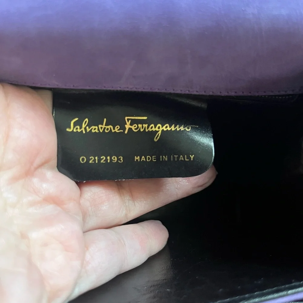 Authentic Salvatore Ferragamo Suede Purse - Picture 12 of 16